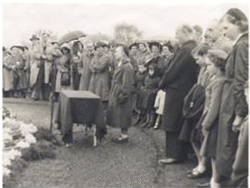 Centenary of William Wordsworth's Death Flowers laid and people gathered to mark centenary of William Wordsworth's death