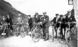 Cockermouth Cycling Club on a Fell Road