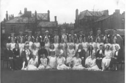 Photo showing Iolanthe cast of Cockermouth Amateur Operatics Society