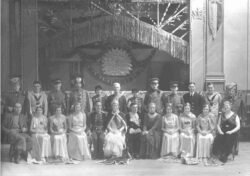 Photo showing Prince Charming cast of Cockermouth Amateur Operatics Society